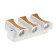 Facade lamp "Elegant", FSD-042, 6 W, 3000K, 3 rays, IP65, 220 V, plastic, white