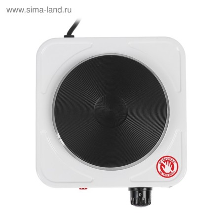 Electric tile Luazon LHP-002, 1 burner, 1000 W, heater disk, white-3