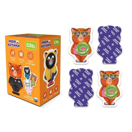 Board game "Memo. Cats ", from 2 players, 3+