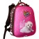 School backpack 38 x 30 x 16 cm, ergonomic back, Stavia "White Dog" multicolor/pink