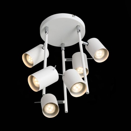 Ceiling lamp ST LUCE. SL597.502.06. 6x3 W, GU10, 3000K, 21x21x42 cm, white color-6