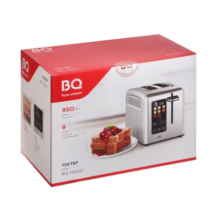 Toster BQ T2002, 950 W, 9 frying modes, 2 toasts, defrosting, silver-5