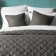 Cover with pillowcases "Kim", size 230x250 cm, dark gray color
