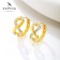 Cooping earrings Xuping Infinity, white color in gold