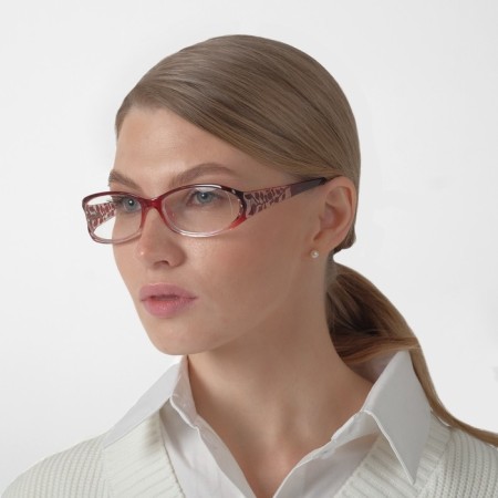 Finished glasses east 6618, burgundy color, +2.5-2