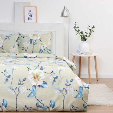 Bed linen 1.5sp saings and I Flower, 143x215cm, 145x214cm, 50x70cm-1pc, microfiber, 60g/m2-2