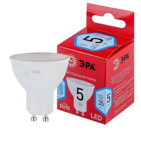 LED LED era Red Line "Sofit", 5 W, GU10, 400 lm, 4000k, glow of white-2