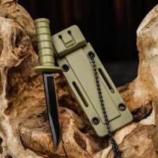 Arkell knife-cords 9cm, blade 50mm/1.5mm, green