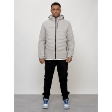 Male spring jacket, size 50, light-gray color