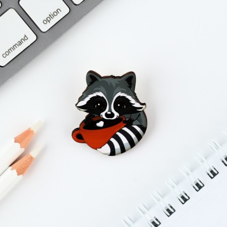 Icon in the box "Raccoon" 5 x 4 cm-2