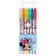 A set of gel handles with sparkles, 6 colors, Minnie Mouse