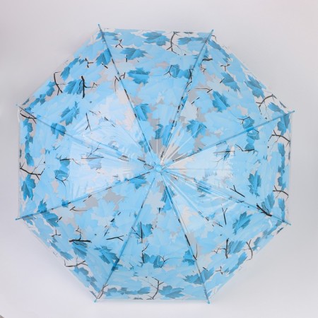 Umbrella - semi -automatic cane "leaf fall", 8 knitting needles, r = 45 cm, color mix-9