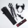 Carnival set "Damn beautiful", rim, trident, butterfly, gloves