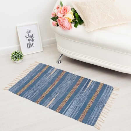 Stirip carpet, type1, size 50x80 cm (± 3 cm), cotton, color mix-12