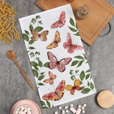 Towel of the “butterflies” 28x46 cm, 100% cotton, waffle 160 g/m2