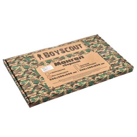 Boyscout barbecue, 500x300x500 mm, assembly without skewers, in a cardboard box-1