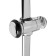 Shower stand zein h02, with a holder, curved, chrome
