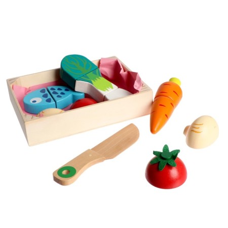 Game box with products "Vegetables and fish" 17x12.5x3.5 cm-1
