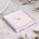 Square Square from gypsum, 10x1.5cm, marble with purple strips