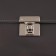 Bag's fastener, 3.3 × 3.3 cm, pearl silver color