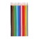 Pencils of 12 Faber-Castell Eco 1205 7/2.8 mm colors, three-sided housing, with a sharpener