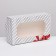 Folding box with a window for a marshmallow "peas with a bow", 25 x 15 x 7 cm