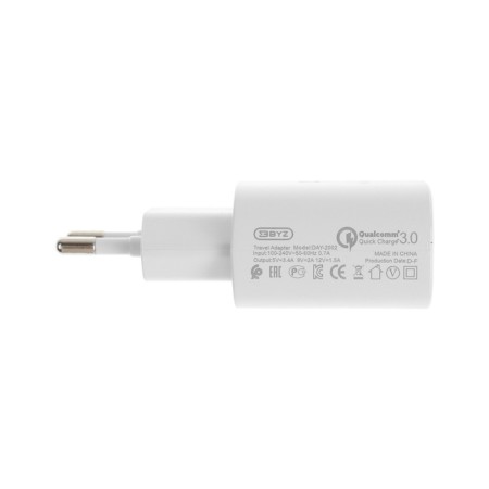 The BYZ U40, 1 USB, 18 W, 5 A, USB cable - Type -C, 1 m, pd, white-3