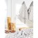 A set of towels of kitchen stellar Grey, size 45x60 cm abstraction, gray, 6 pcs