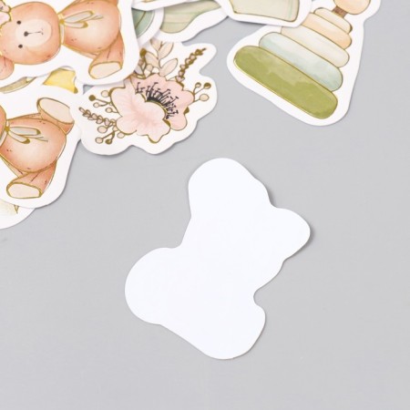 Stickers for creativity "Our baby" embossing gold set 48 pcs 9x7x0.8 cm-4