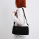 Youth bag with zipper, black color