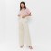 Women's cotton pants Minaku: Enjoy Milk color, size 44