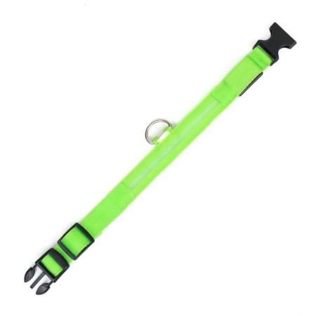 Collar with backlight, charging from USB, size S, Osh 34-41 cm, 3 modes, green-6