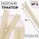 Lightning "Tractor", No. 5, detachable, automatic lock, 30 cm, beige color, price for 1 piece