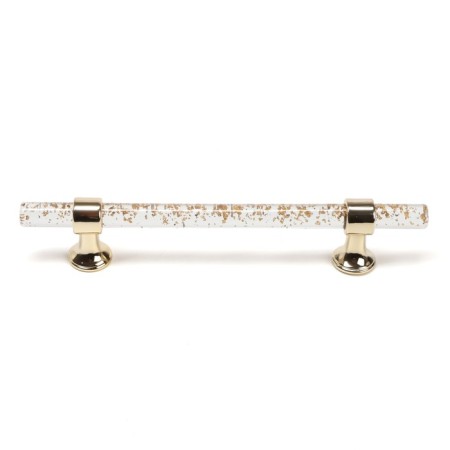 Cappio PK106 bracket handle, m/o 128 mm, d = 12 mm, plastic, color transparent-gold/gold-2