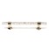 Cappio PK106 bracket handle, m/o 128 mm, d = 12 mm, plastic, color transparent-gold/gold