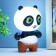 Night Panda Led RGB from 3xlr44 7x7x111cm Risalux batteries