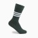 Socks "stripes", dark green color, size 23-25 ​​(37-40)
