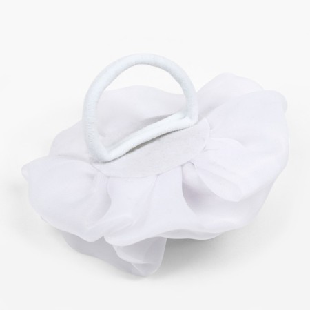 Outlet. Bant for hair on elastic band, 13 cm, white, kitty Marie-4