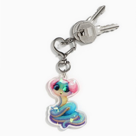 Holographic keychain "Magic moments", 4.8 x 3.5 cm-6