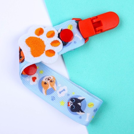 Holder for the nipple - dummy "Trend. Dogs ", on the tape-14