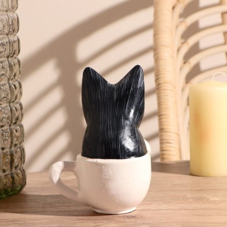 Souvenir tree "Cat in a white cup" 12x13x17 cm mix-3