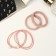Hair elastic band "Milena" (set 4 pcs) beads, 4 cm, mix