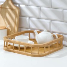 The tray of the square share Jungle, 30.5 × 30.5 cm, bamboo