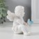 Polystone souvenir "Snowthrough angel with a colored bird" 7x6x5.5 cm