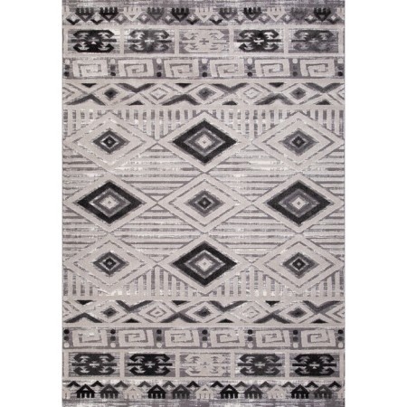 Rectangular carpet EFOR ECLIPSE, size 200x290 cm, color White/D.Gray