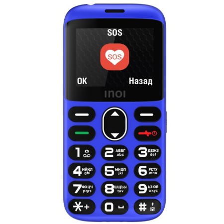 Cell phone Inoi 118b, 1.8 ", TFT, 0.08MP, Microsd, 2SIM, BT2.0, 1,400mach, blue-2