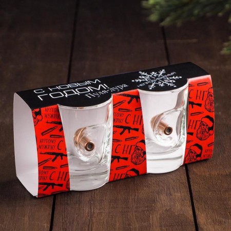 Stacks "impenetrable. New Year", 2 pcs., With a bullet, 50 ml-4