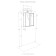 Half -down cabinet Aquaton Scandil, white color, omeistal oak