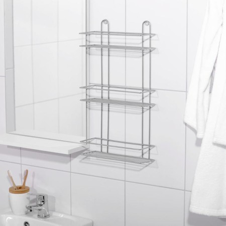 Rectangular shelf 3-tier, 26.5 × 10.5 × 50 cm, chromium color