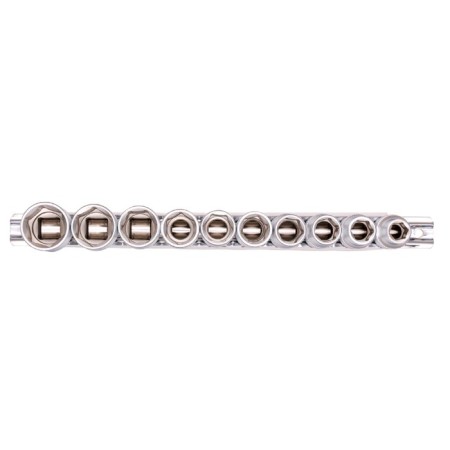 Set of end heads Stels 13600, 1/2 ", hexagonal, CRV, 10-22 mm, 10 pcs.-1